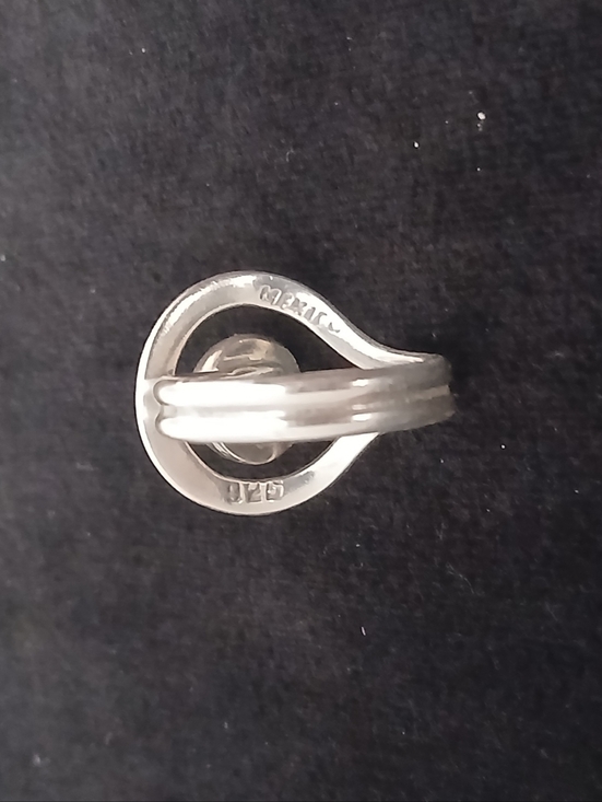 Vtg Mexico Silver 925 Orbital Design Ring Size 6.5 - Picture 5 of 6